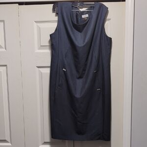 Calvin Klein Navy Midi Dress